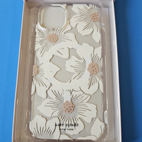 iPhone 14 Plus - Kate Spade NY Case for MagSafe (HOLLYHOCK FLORAL) - Picture 4 of 6